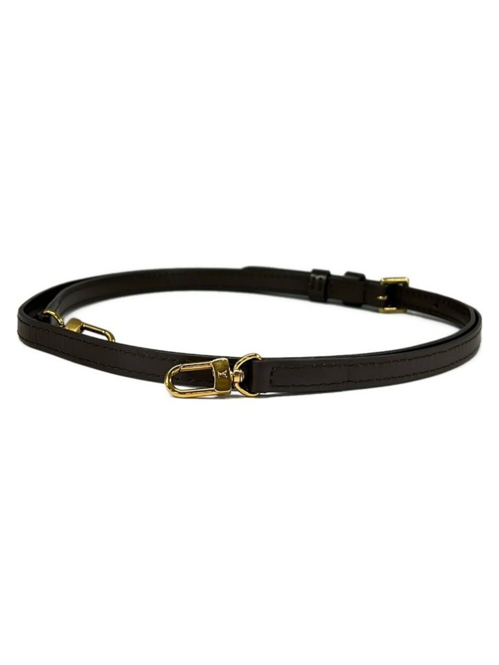 Louis Vuitton Shoulder Strap Damier for Ebene Leather